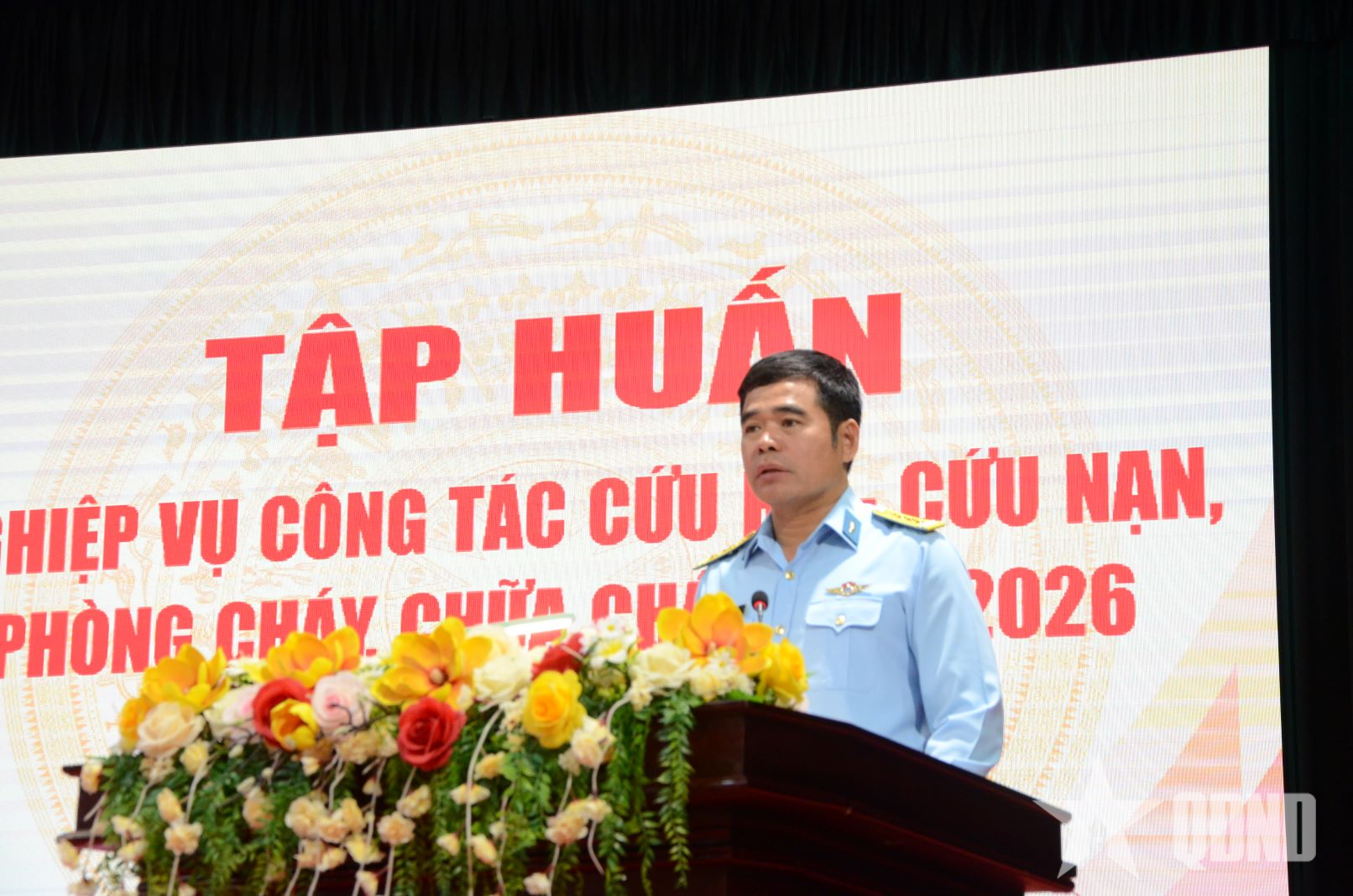 Quân chủng Phòng không - Không quân tập huấn nghiệp vụ công tác cứu hộ - cứu nạn, phòng cháy, chữa cháy

