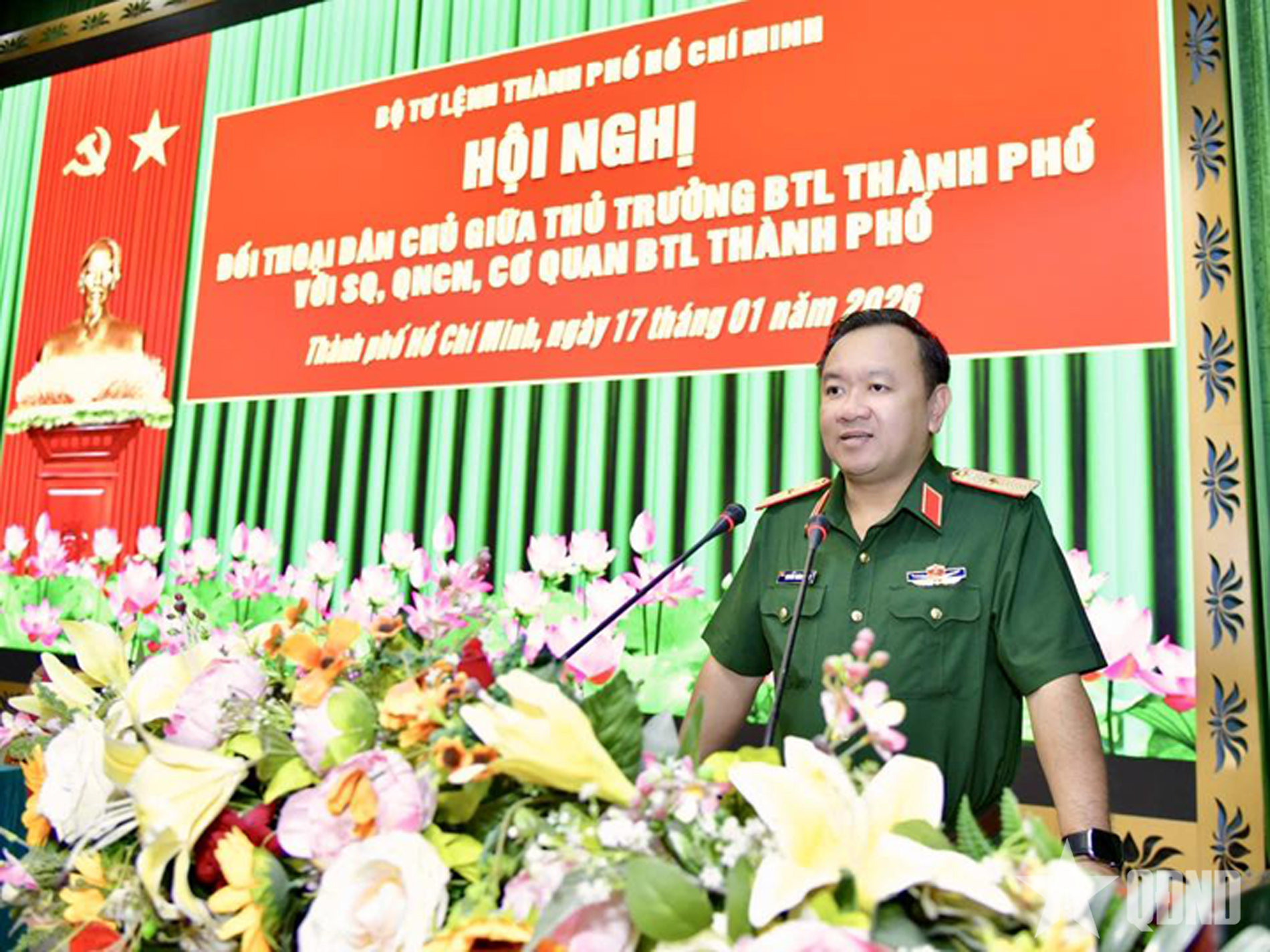 Tư lệnh, Chính ủy Bộ tư lệnh TP Hồ Chí Minh đối thoại dân chủ với quân nhân