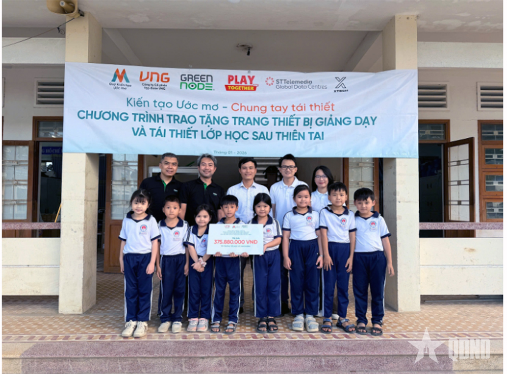 Hỗ trợ gần 1,7 tỷ đồng tái thiết trường học tại Đắk Lắk, Gia Lai và Huế