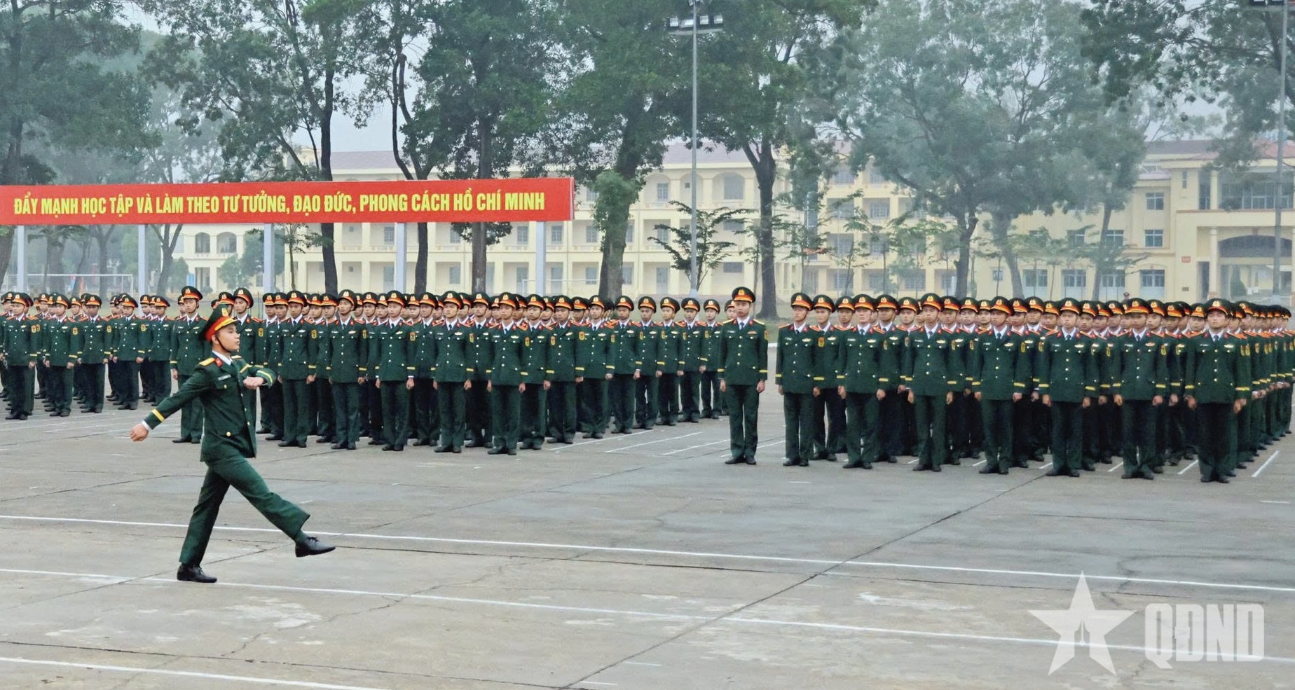 Bộ Tổng Tham mưu: Kiểm tra điều lệnh đội ngũ sửa đổi tại Trường Sĩ quan Lục quân 1