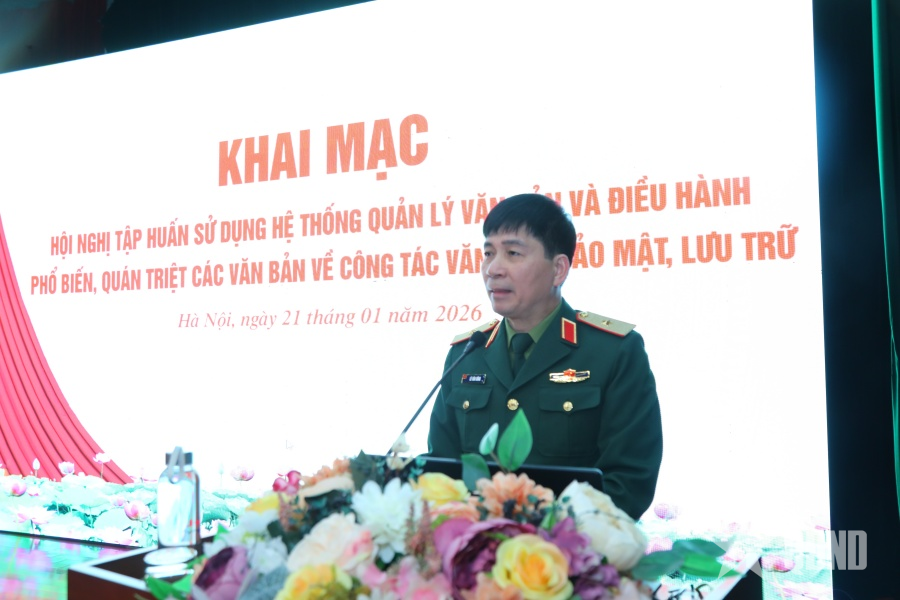 Văn phòng Bộ Quốc phòng: Tập huấn sử dụng hệ thống quản lý văn bản và điều hành