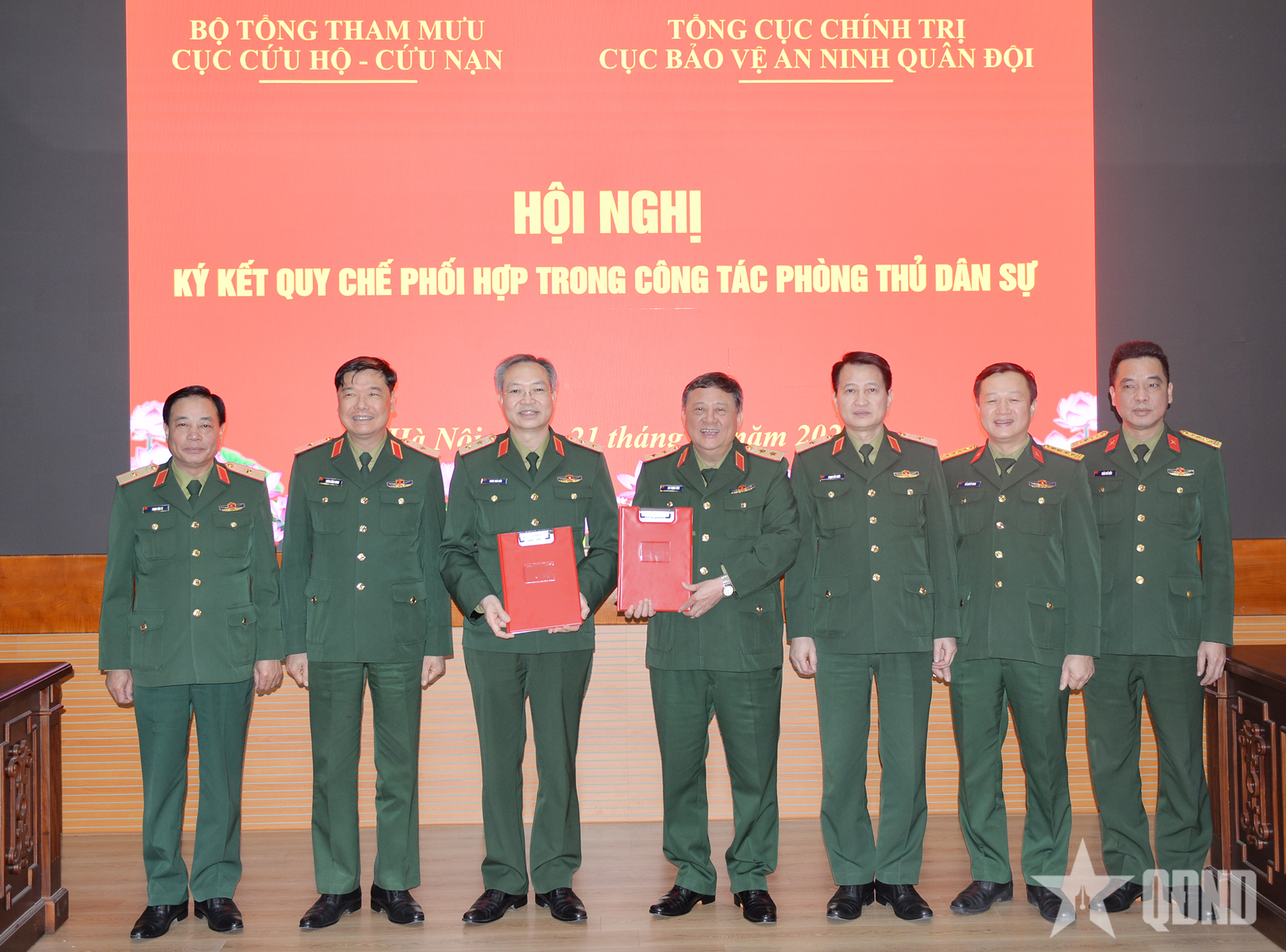 Ký kết quy chế phối hợp giữa Cục Cứu hộ - Cứu nạn và Cục Bảo vệ an ninh