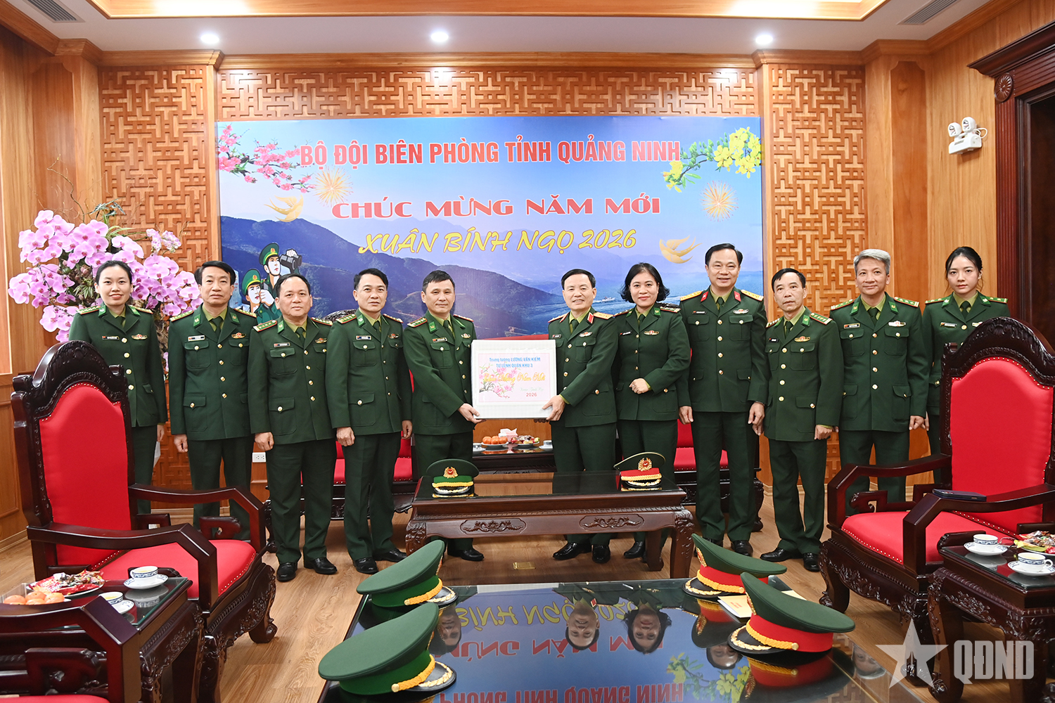 Tư lệnh Quân khu 3 thăm, làm việc tại Ban Chỉ huy Bộ đội Biên phòng tỉnh Quảng Ninh
