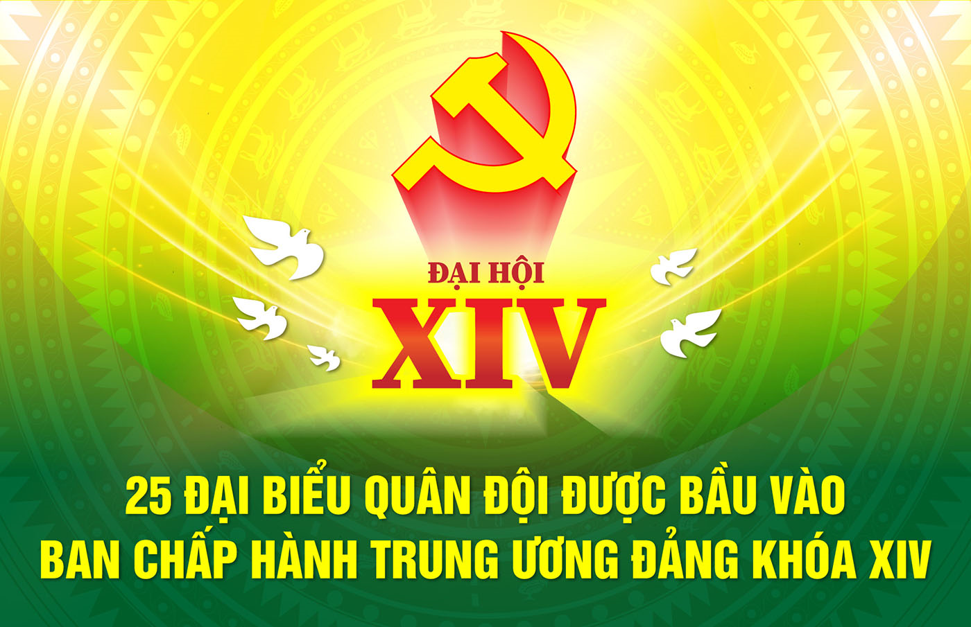 25 đại biểu Quân đội được bầu vào Ban Chấp hành Trung ương Đảng khóa XIV