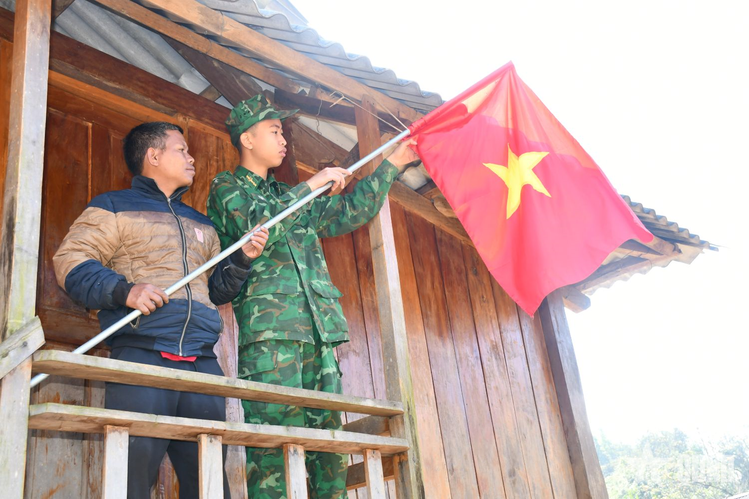 Quân dân khu vực biên giới tỉnh Quảng Trị hướng về Đại hội XIV của Đảng