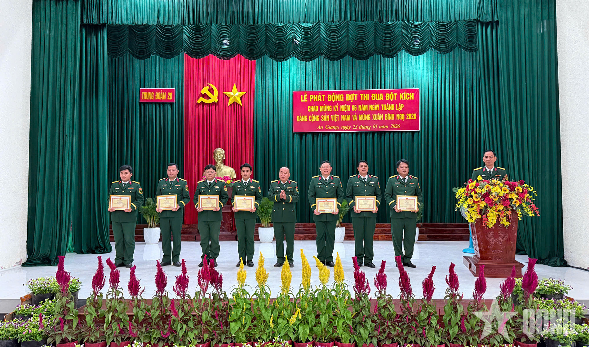 Trung đoàn 20 sôi nổi thi đua mừng Đảng, đón xuân Bính Ngọ 2026