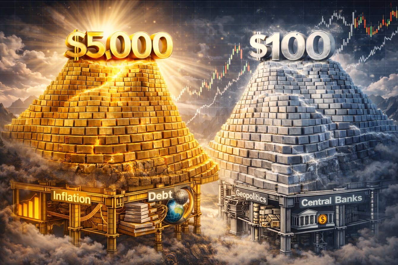 Giá vàng hôm nay (25-1): Vàng thế giới áp sát mốc 5.000 USD/ounce

