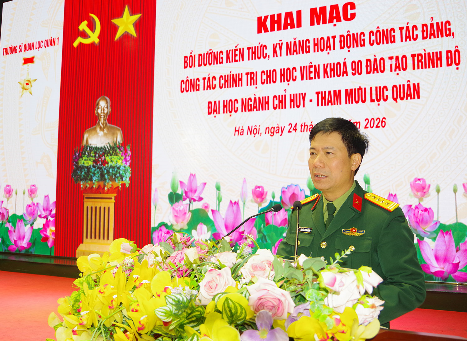 Trường Sĩ quan Lục quân 1: Bồi dưỡng công tác Đảng, công tác chính trị cho hơn 500 học viên