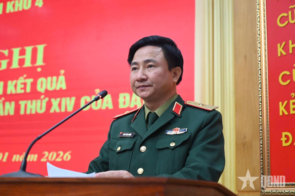 Đảng ủy Quân khu 4 thông báo nhanh kết quả Đại hội XIV của Đảng