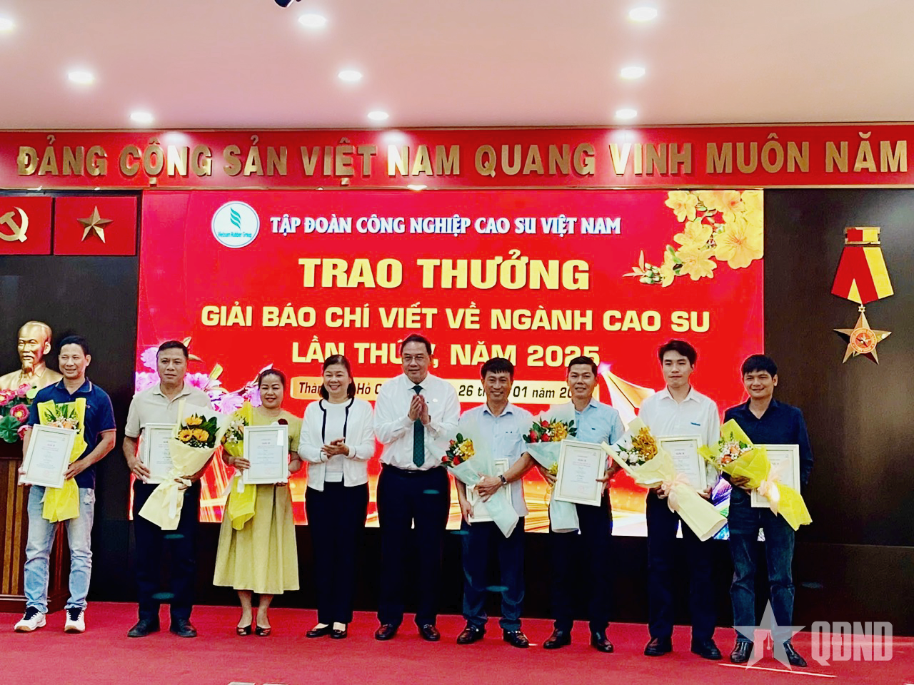 Tập đoàn Công nghiệp Cao su Việt Nam phấn đấu lợi nhuận sau thuế hợp nhất tăng 5,5% 