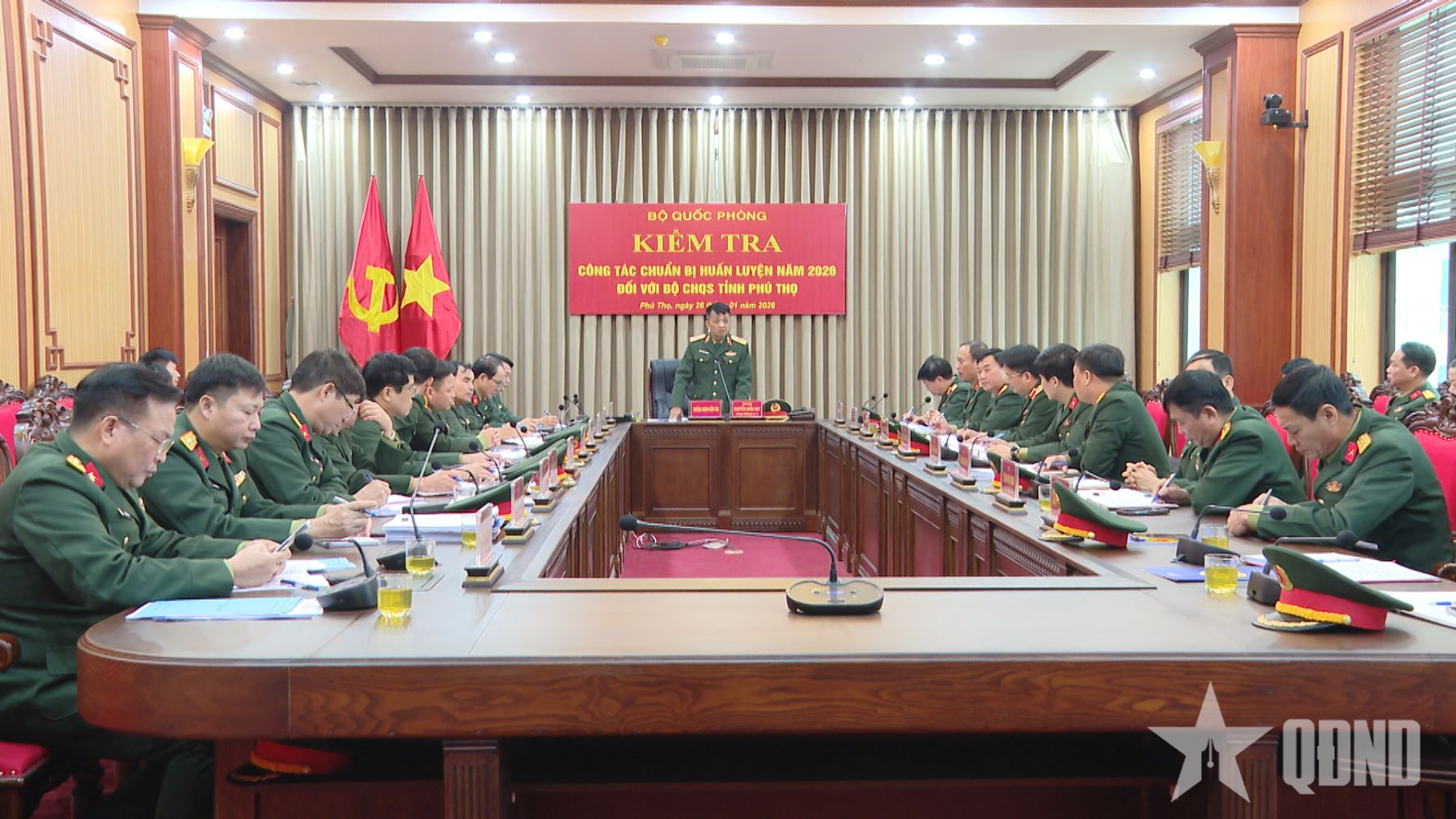 Bộ Quốc phòng kiểm tra công tác chuẩn bị huấn luyện tại Bộ CHQS tỉnh Phú Thọ