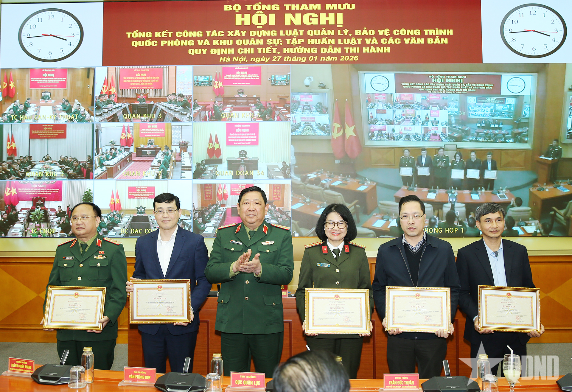 Tổng kết xây dựng Luật Quản lý, bảo vệ công trình quốc phòng và khu quân sự