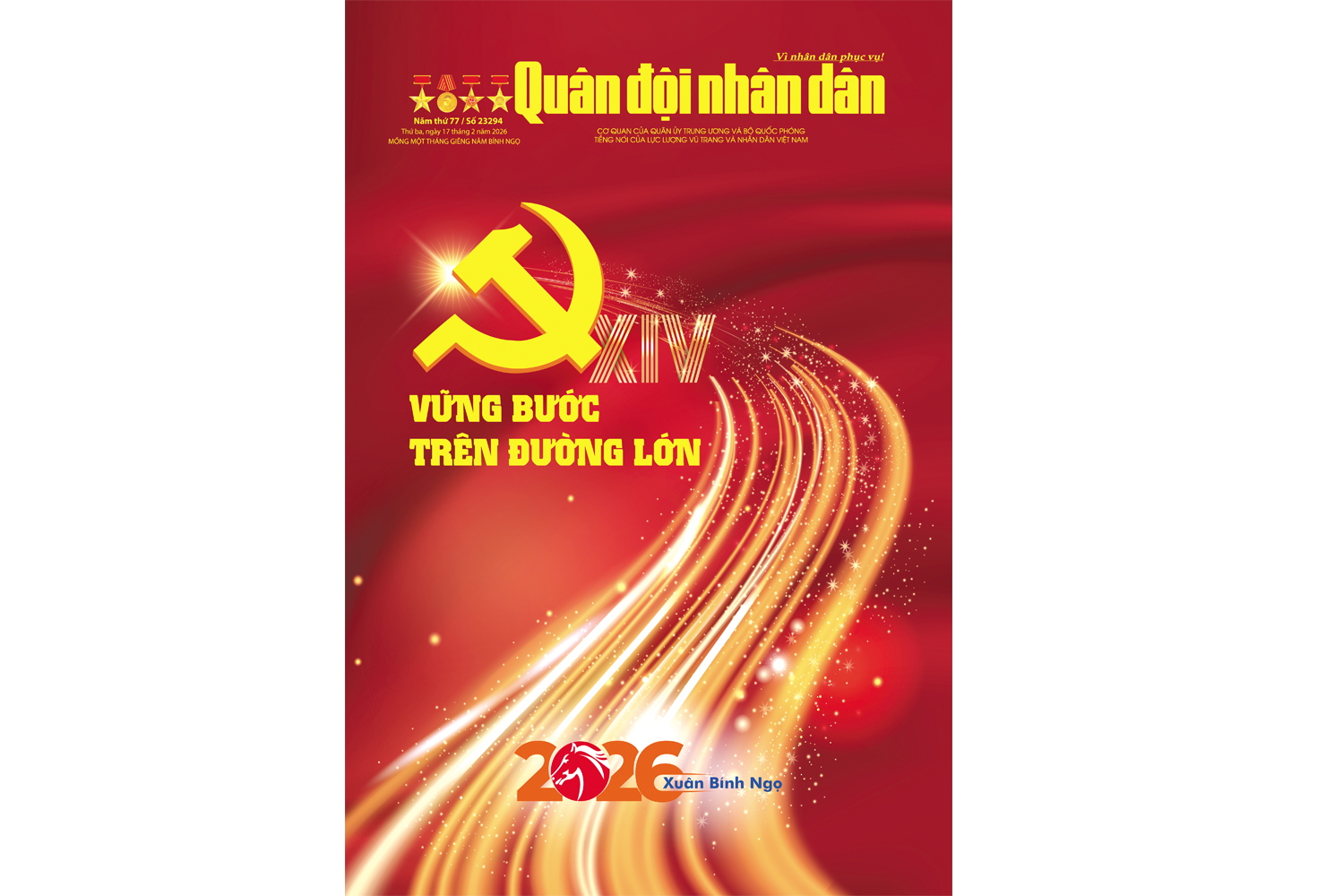 Đón đọc Báo Quân đội nhân dân Tết Bính Ngọ 2026