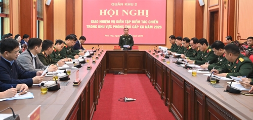 Quân khu 2 giao nhiệm vụ diễn tập tác chiến trong khu vực phòng thủ cấp xã