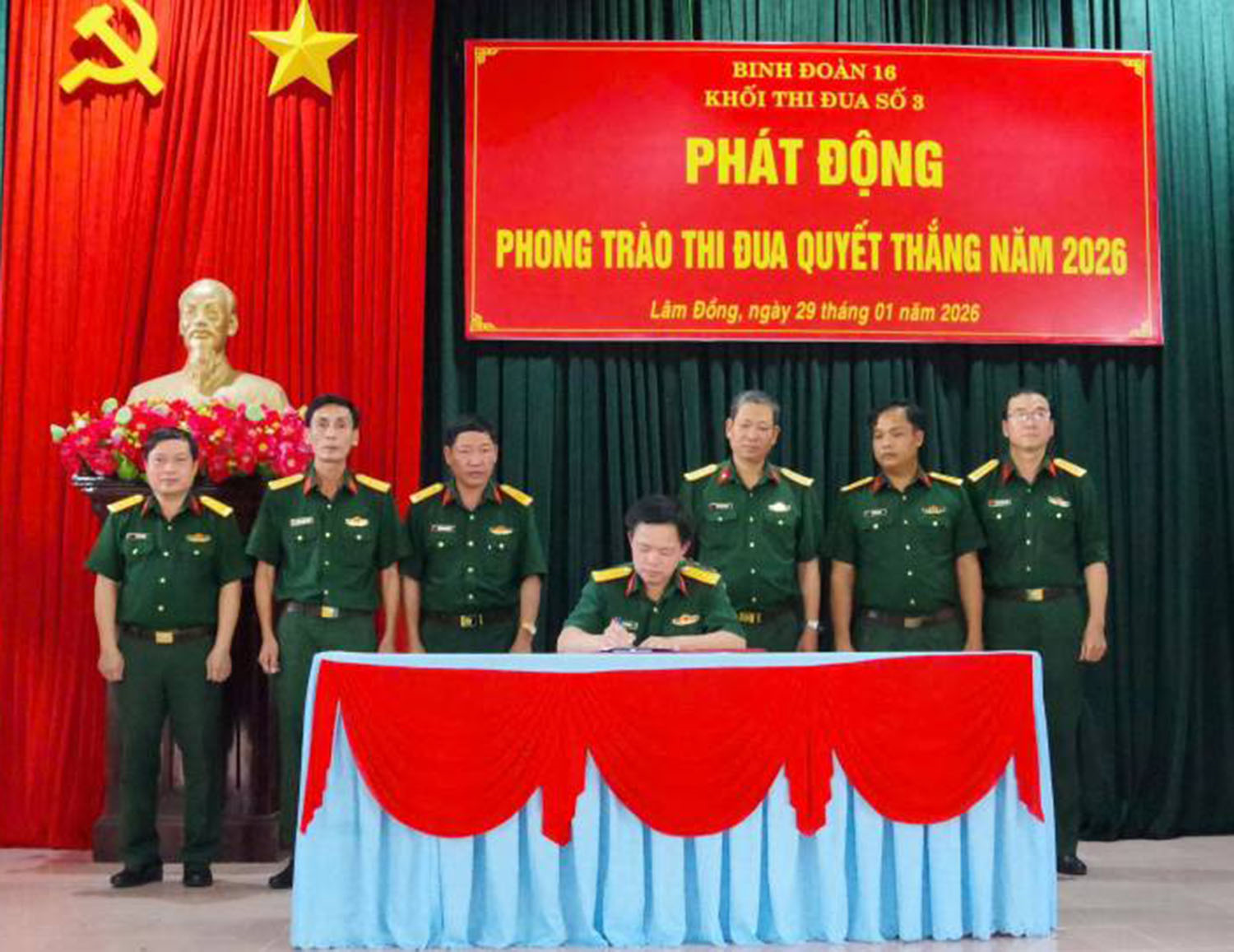 Khối thi đua 3 (Binh đoàn 16) phát động Phong trào Thi đua Quyết thắng năm 2026