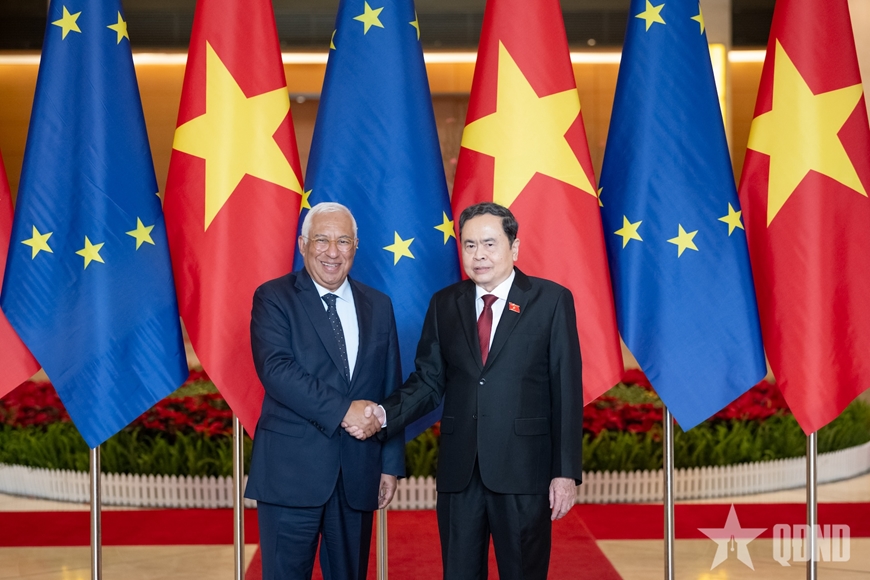 Chủ tịch Quốc hội Trần Thanh Mẫn hội kiến Chủ tịch Hội đồng châu Âu