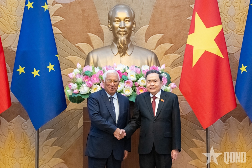 Chủ tịch Quốc hội Trần Thanh Mẫn hội kiến Chủ tịch Hội đồng châu Âu