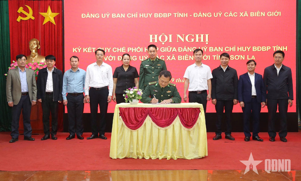 Bộ đội Biên phòng tỉnh Sơn La: Ký kết quy chế phối hợp với 13 xã biên giới
