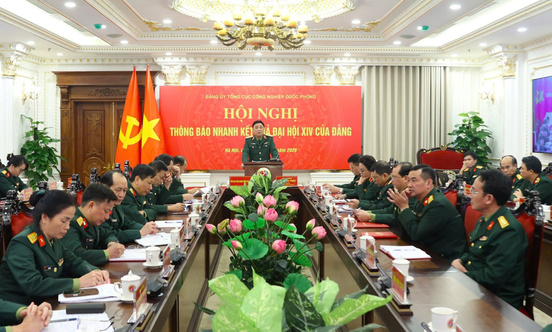 Đảng ủy Tổng cục Công nghiệp Quốc phòng thông báo nhanh kết quả Đại hội XIV của Đảng