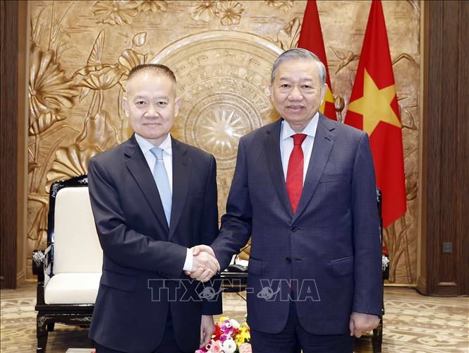 Tổng Bí thư Tô Lâm tiếp Đặc phái viên của Tổng Bí thư, Chủ tịch Trung Quốc Tập Cận Bình