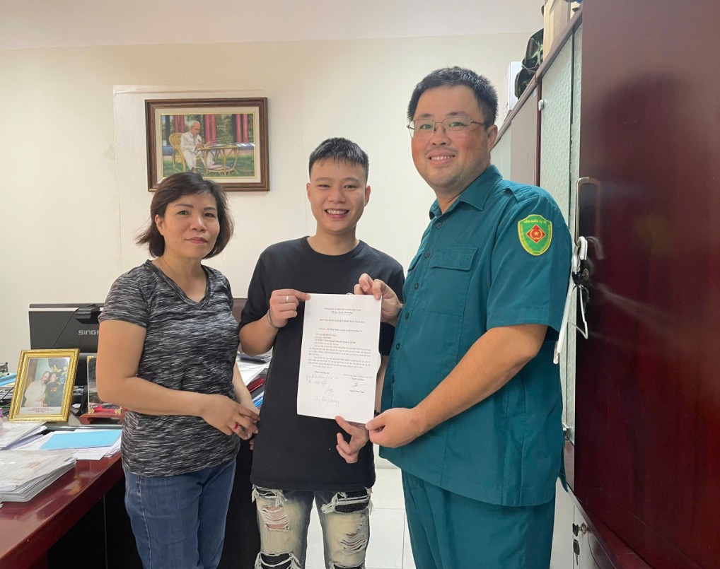 Cán bộ quân sự phường không ngại việc khó