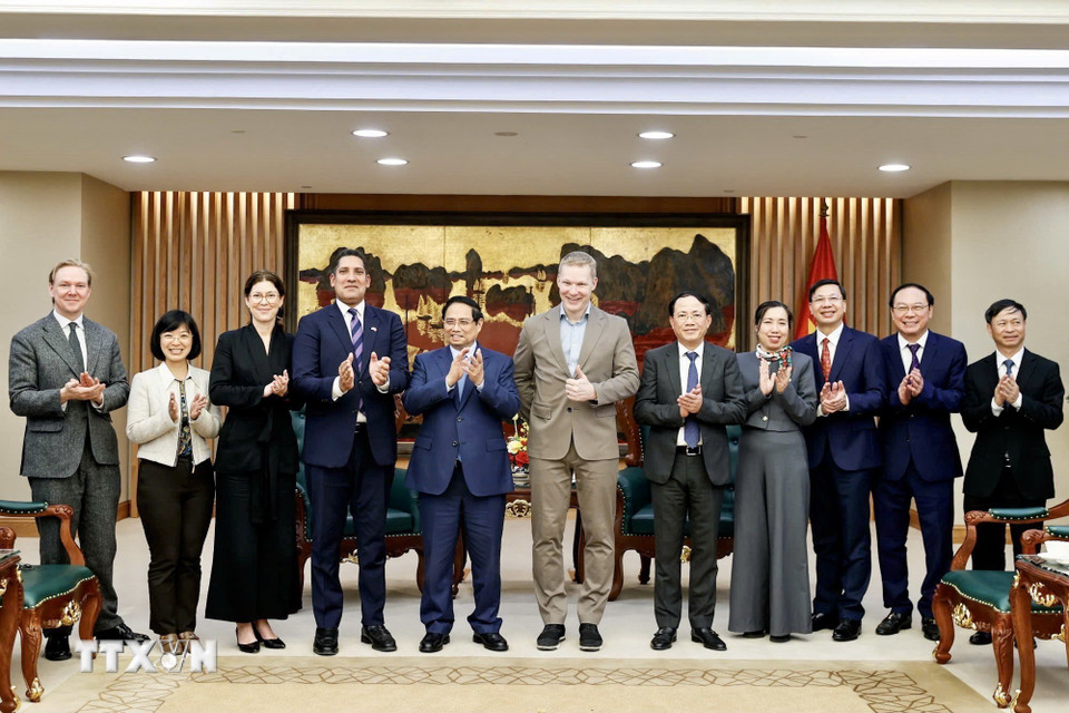 Thủ tướng Phạm Minh Chính tiếp Đại sứ Thụy Điển tại Việt Nam và Tổng giám đốc Công ty SYRE