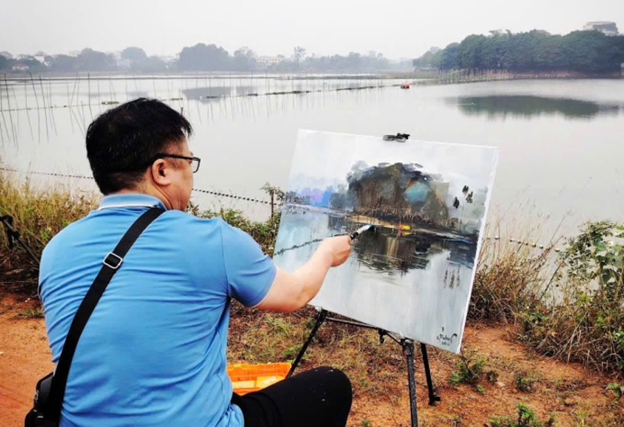 Vẽ lên mùa xuân quê hương