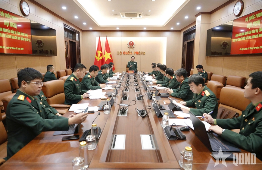 Thượng tướng Lê Huy Vịnh: Khẩn trương bảo đảm hạ tầng công nghệ cho Ban CHQS cấp xã

