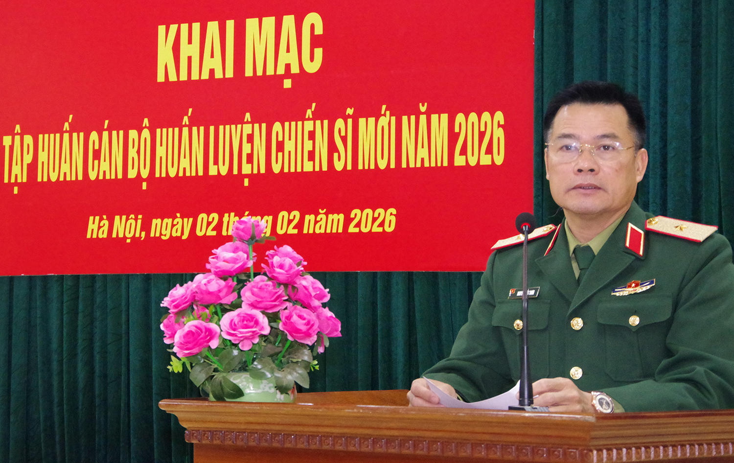 Trường Sĩ quan Lục quân 1: Khai mạc tập huấn cán bộ huấn luyện chiến sĩ mới năm 2026