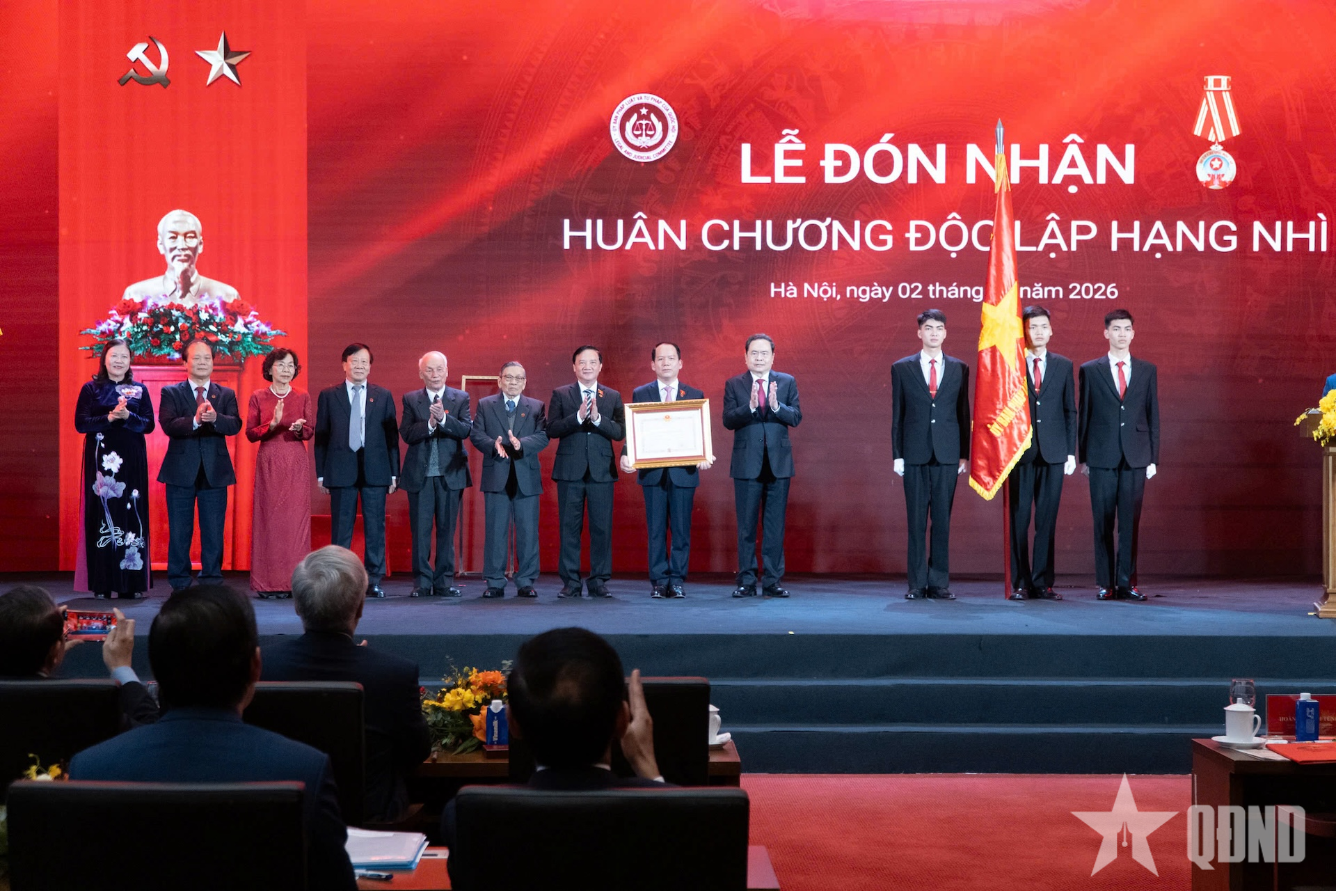 Chủ tịch Quốc hội Trần Thanh Mẫn dự Lễ kỷ niệm 80 năm thành lập Ủy ban Pháp luật và Tư pháp