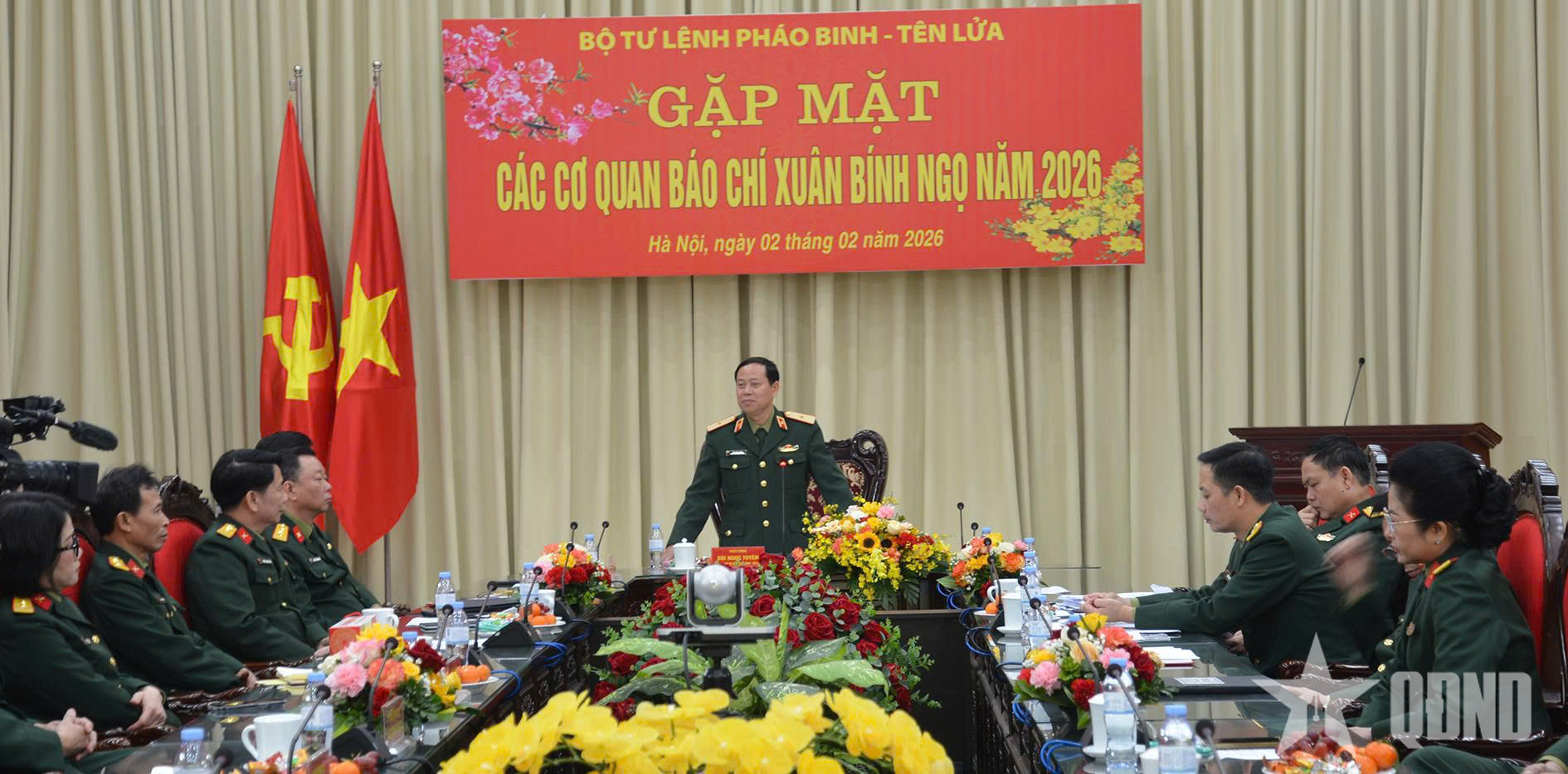 Bộ tư lệnh Pháo binh - Tên lửa gặp mặt báo chí Xuân Bính Ngọ 2026