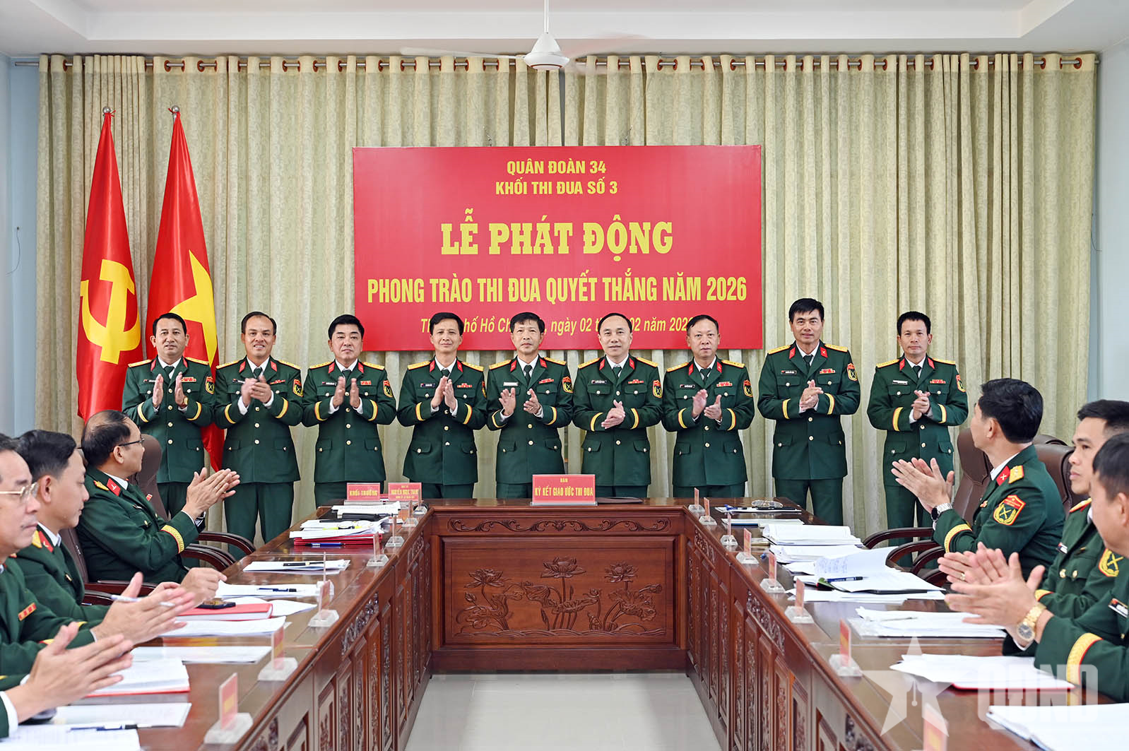 Khối thi đua số 3 (Quân đoàn 34) phát động thi đua năm 2026