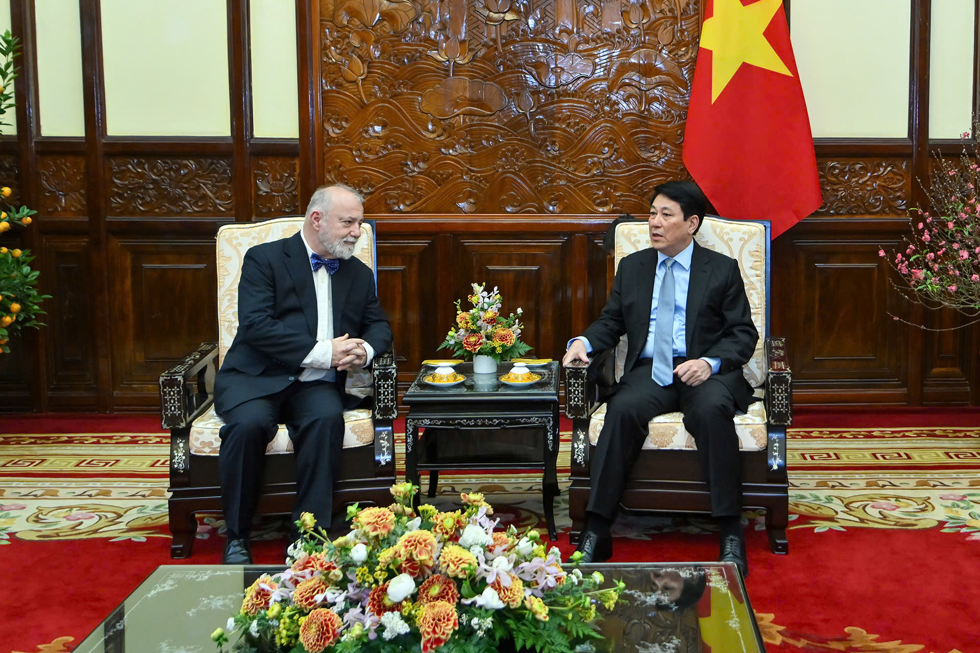 Chủ tịch nước Lương Cường tiếp Đại sứ Cộng hòa Séc đến chào từ biệt