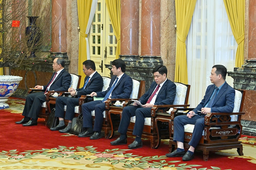 Chủ tịch nước Lương Cường tiếp Chủ tịch Hạ viện Jordan