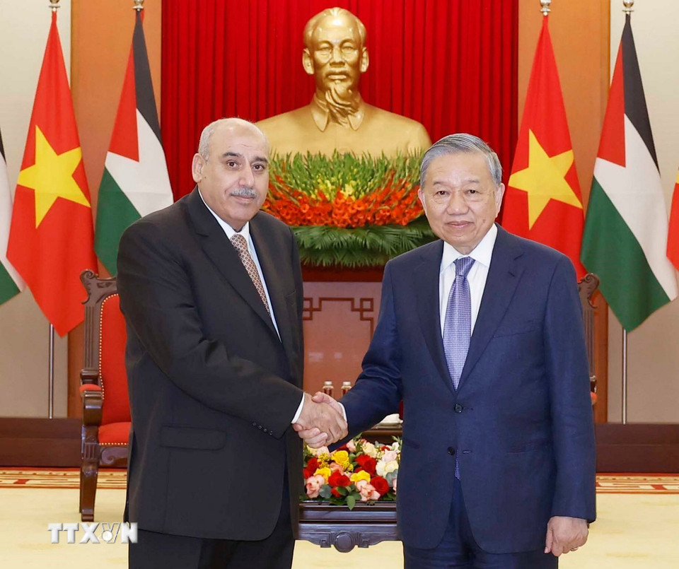 Tổng Bí thư Tô Lâm tiếp Chủ tịch Hạ viện Jordan Mazen Turki El Qadi