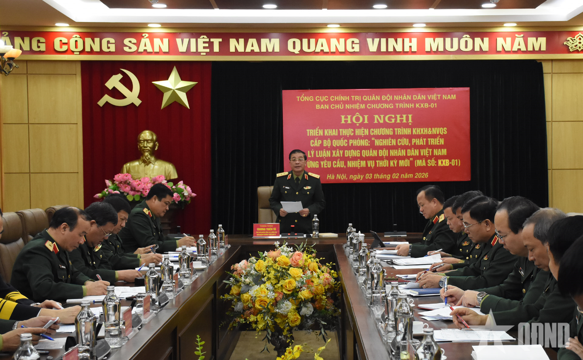 Triển khai chương trình khoa học phát triển lý luận xây dựng Quân đội trong thời kỳ mới