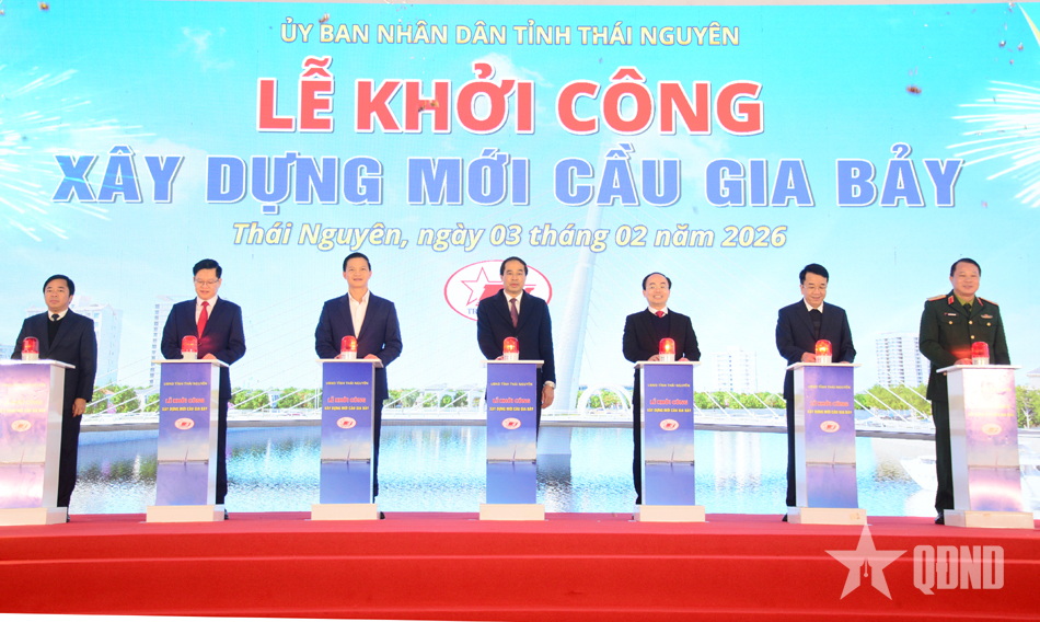 Binh đoàn 12 xây dựng mới cầu Gia Bảy, tỉnh Thái Nguyên