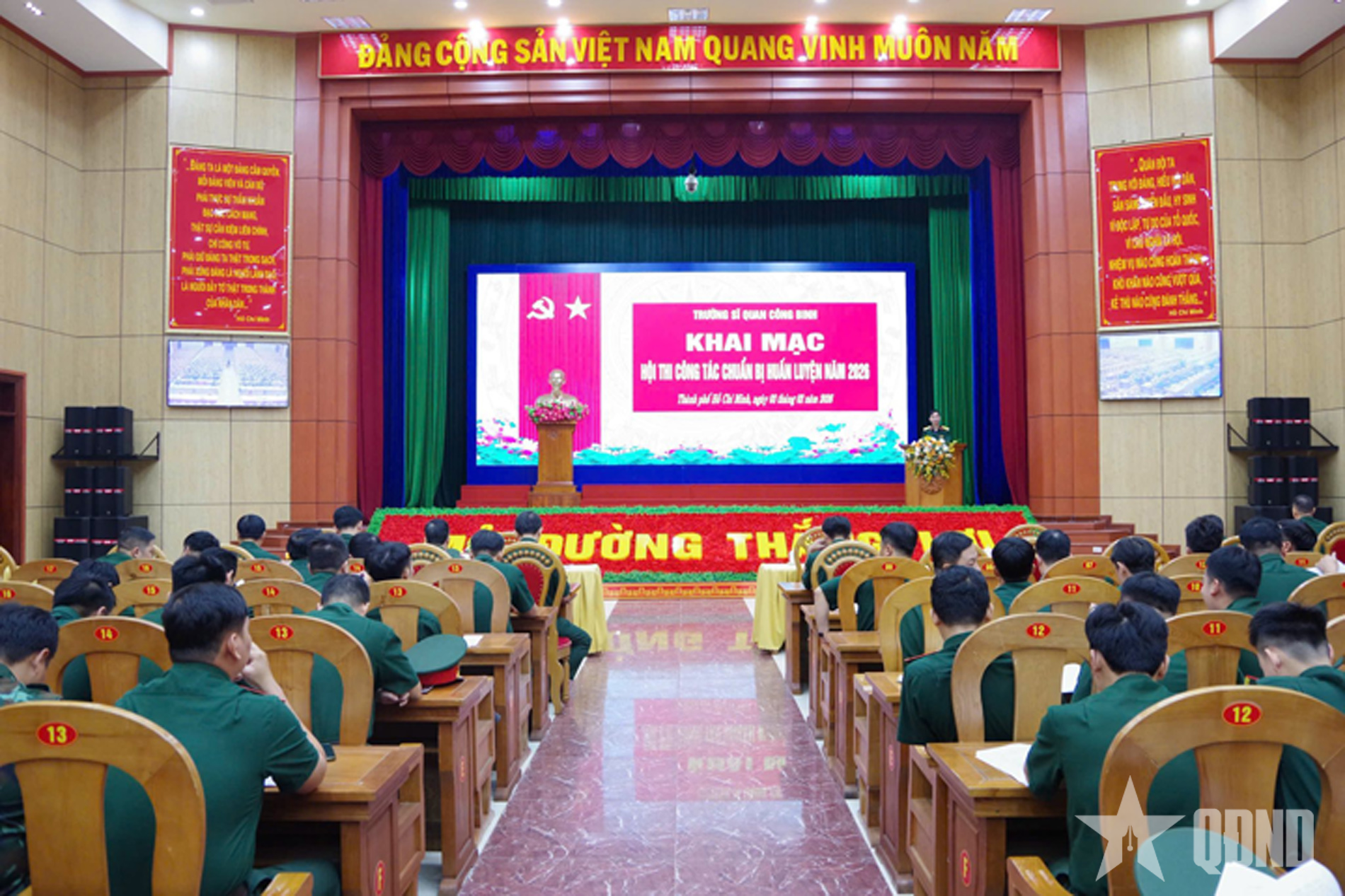 Trường Sĩ quan Công binh tổ chức Hội thi công tác chuẩn bị huấn luyện