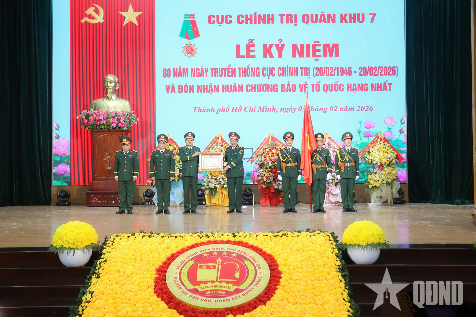 Cục Chính trị Quân khu 7 kỷ niệm 80 năm Ngày truyền thống và đón nhận Huân chương Bảo vệ Tổ quốc hạng Nhất