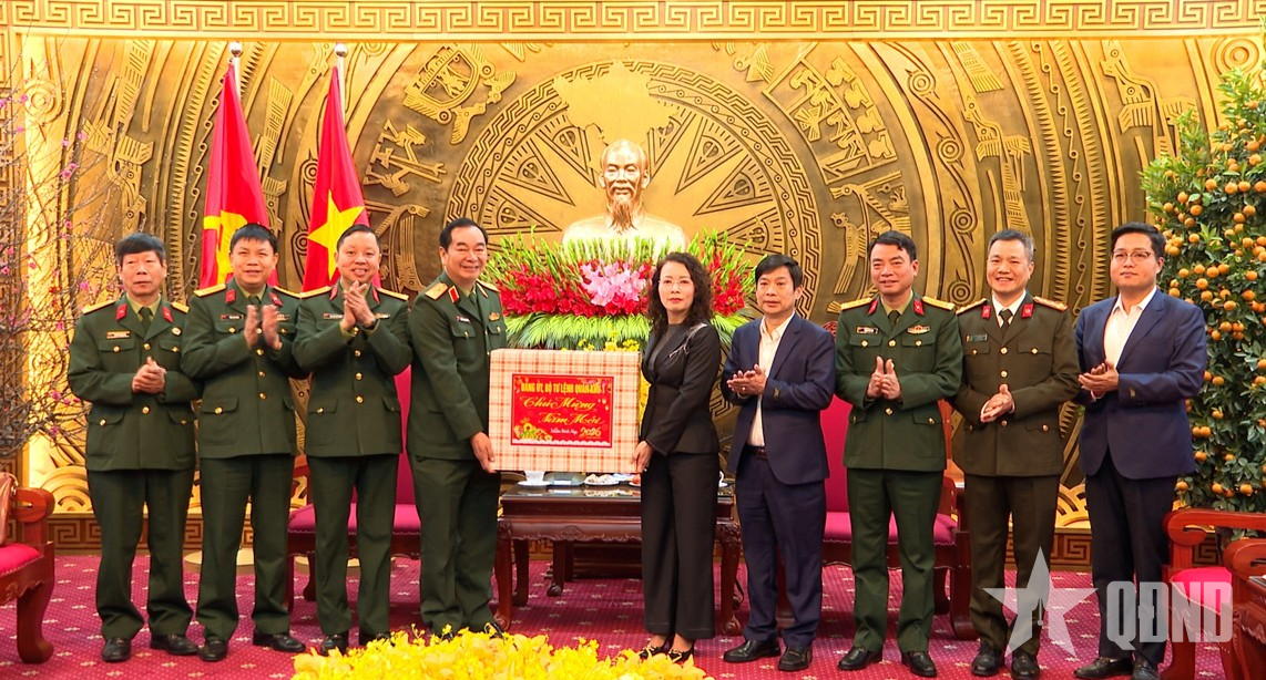 Bộ tư lệnh Quân khu 1 chúc Tết Tỉnh ủy, Bộ CHQS tỉnh Bắc Ninh