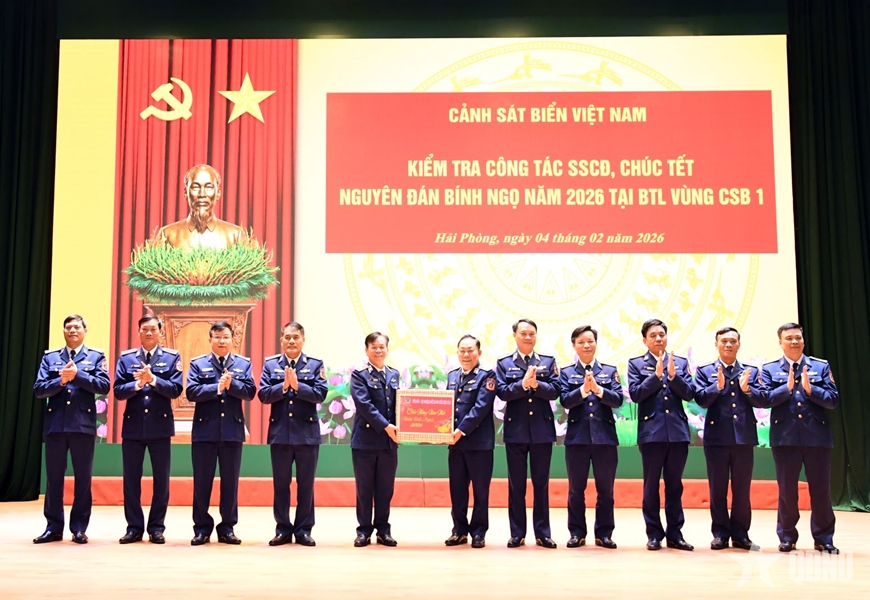 Vùng Cảnh sát biển 1 bảo đảm trực sẵn sàng chiến đấu, đón Tết Nguyên đán an toàn

