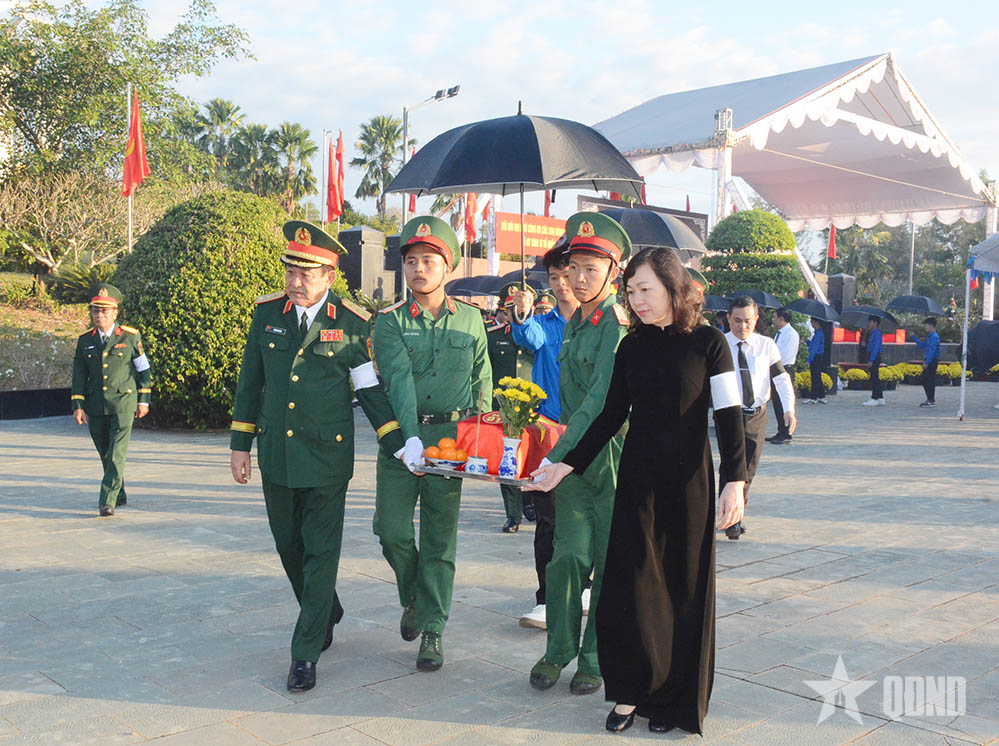 Thượng tướng Võ Minh Lương dự truy điệu, an táng 15 hài cốt liệt sĩ tại Đồng Nai