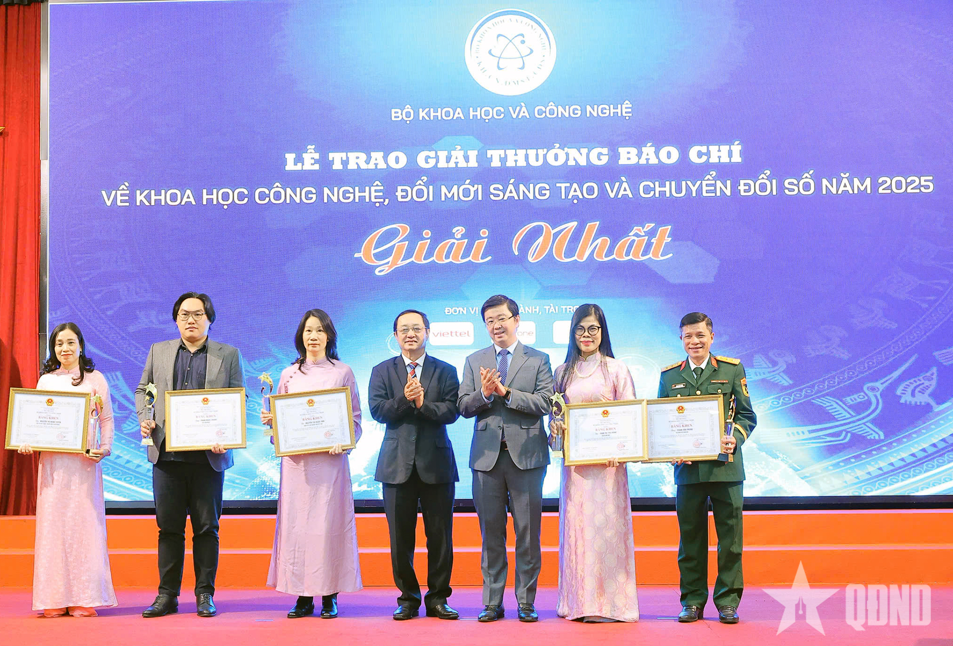 Báo Quân đội nhân dân đoạt giải Nhất Giải thưởng báo chí về khoa học, công nghệ, đổi mới sáng tạo và chuyển đổi số năm 2025