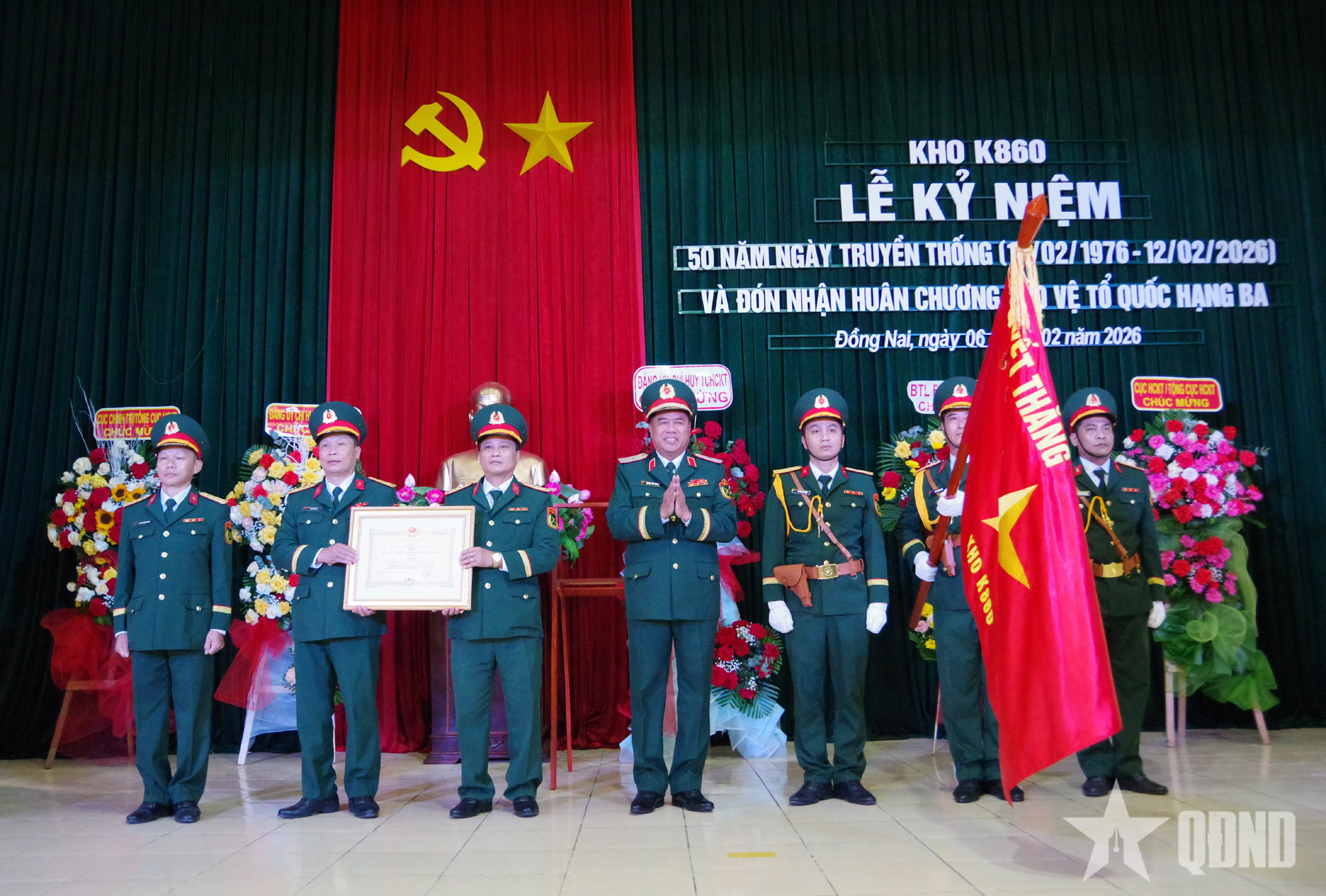 Kho K860 đón nhận Huân chương Bảo vệ Tổ quốc hạng Ba