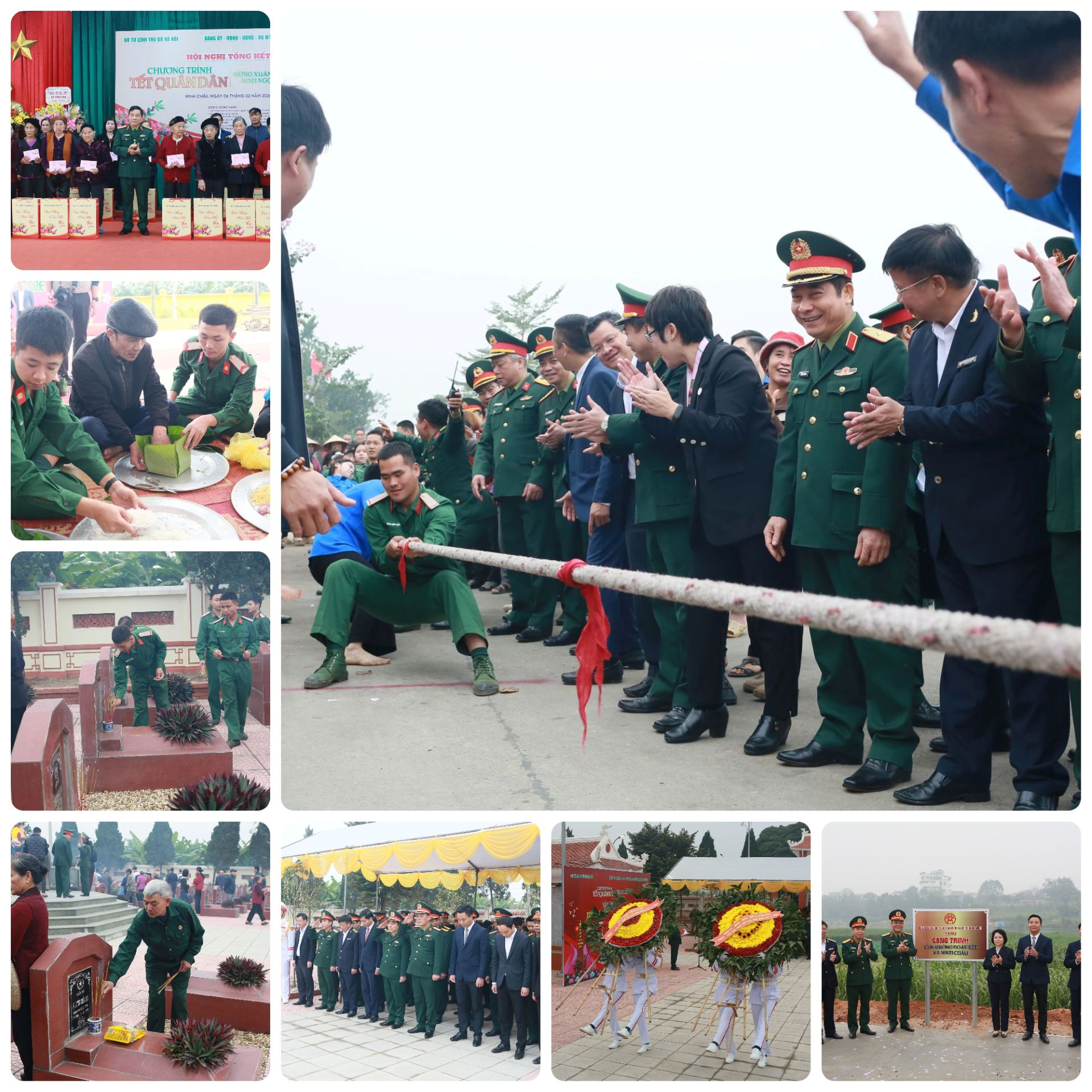 Tết quân dân nghĩa tình ở Minh Châu

