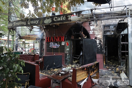 Quán cà phê tại khu đô thị Lacasta Văn Phú bốc cháy, đang xác định thiệt hại