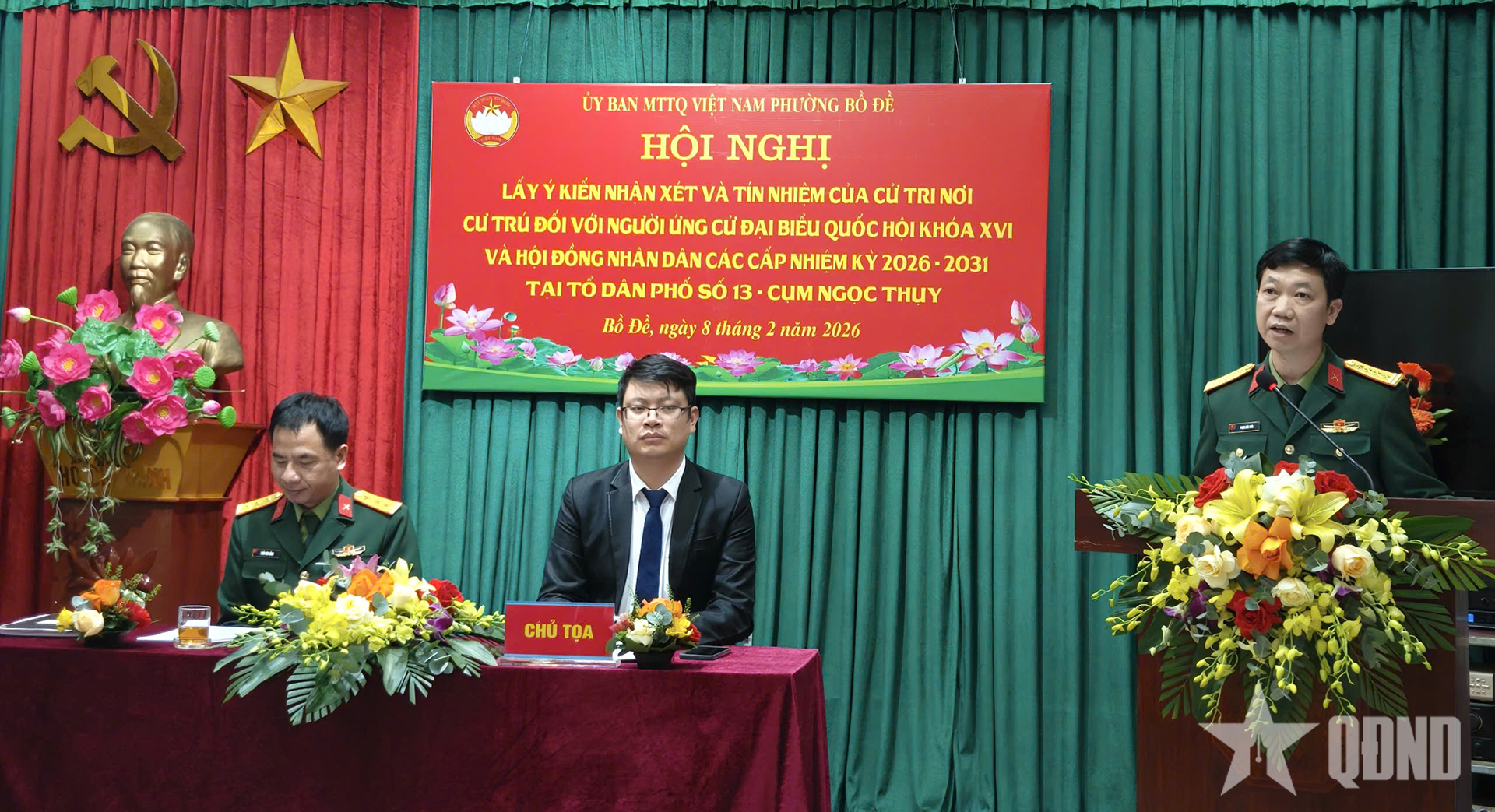 Lấy ý kiến cử tri nơi cư trú với Đại tá Phạm Đức Hoài, Phó cục trưởng Cục Pháp chế Bộ Quốc phòng