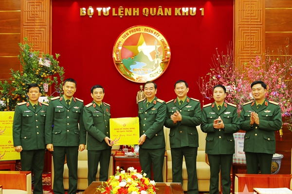 Đại tướng Phan Văn Giang thăm, chúc Tết Quân khu 1 và tỉnh Thái Nguyên