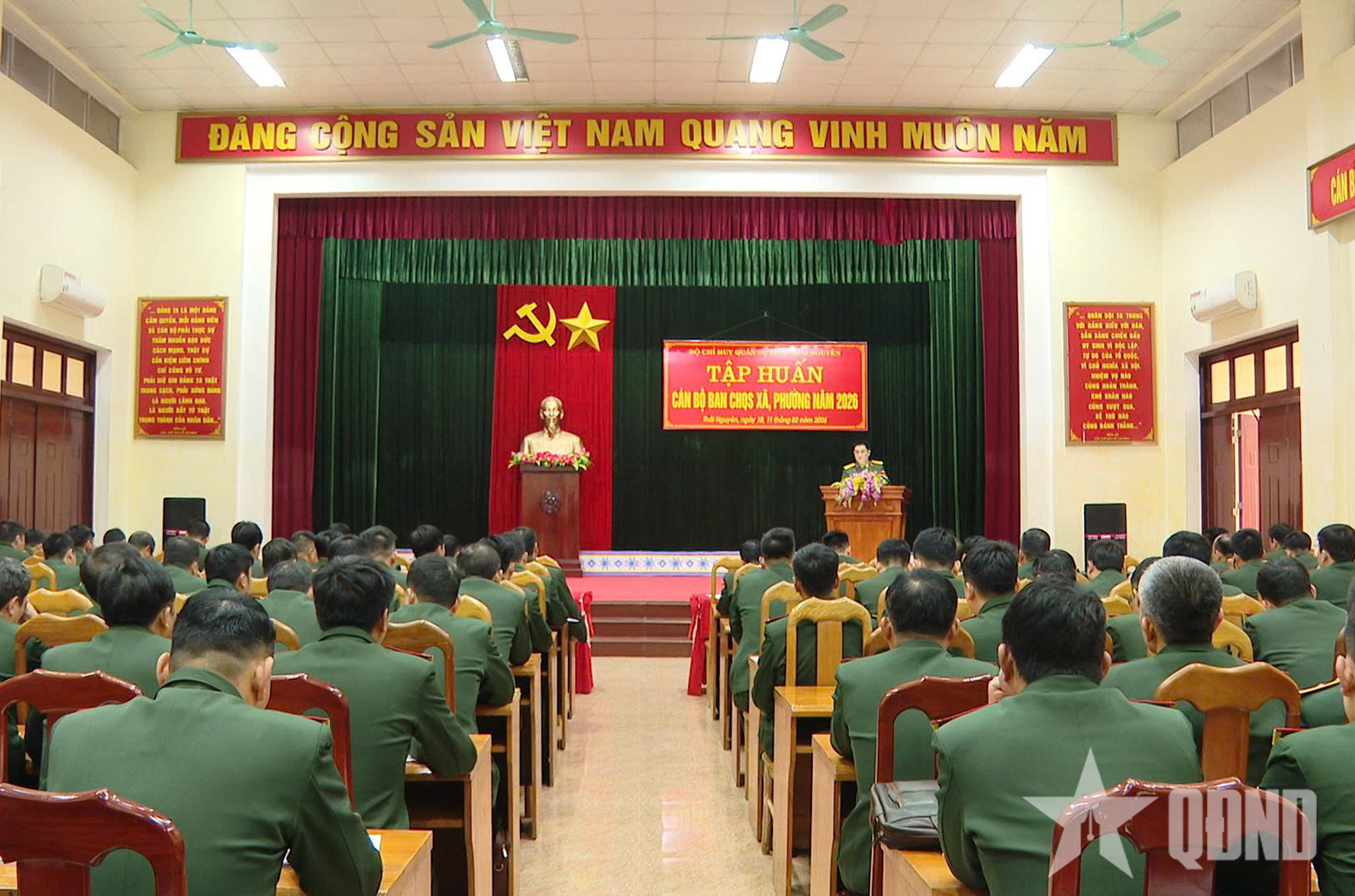 Bộ CHQS tỉnh Thái Nguyên: Tập huấn cán bộ ban CHQS xã, phường năm 2026

