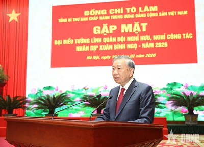 Gallery - Tổng Bí thư Tô Lâm gặp mặt đại biểu tướng lĩnh Quân đội nghỉ hưu